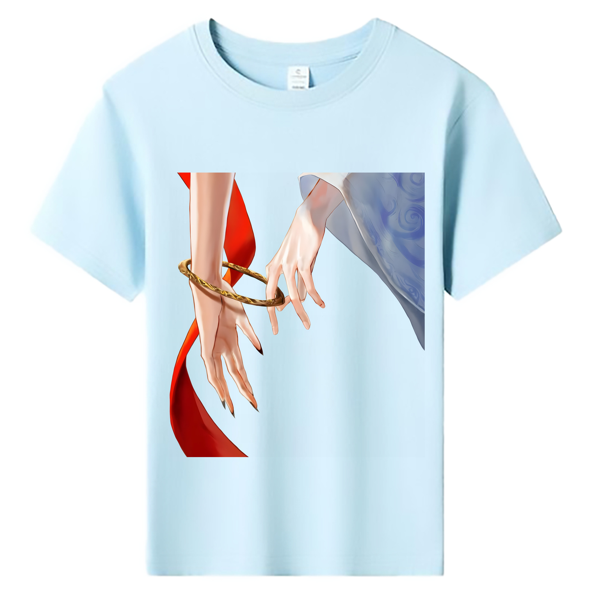 （画像用） Ne Zha 2 ナタ 魔童の大暴れ 綿100％キッズTシャツ（フロントプリント）